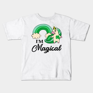 I_m Magical Rainbow Unicorn St Patricks Day Kids T-Shirt